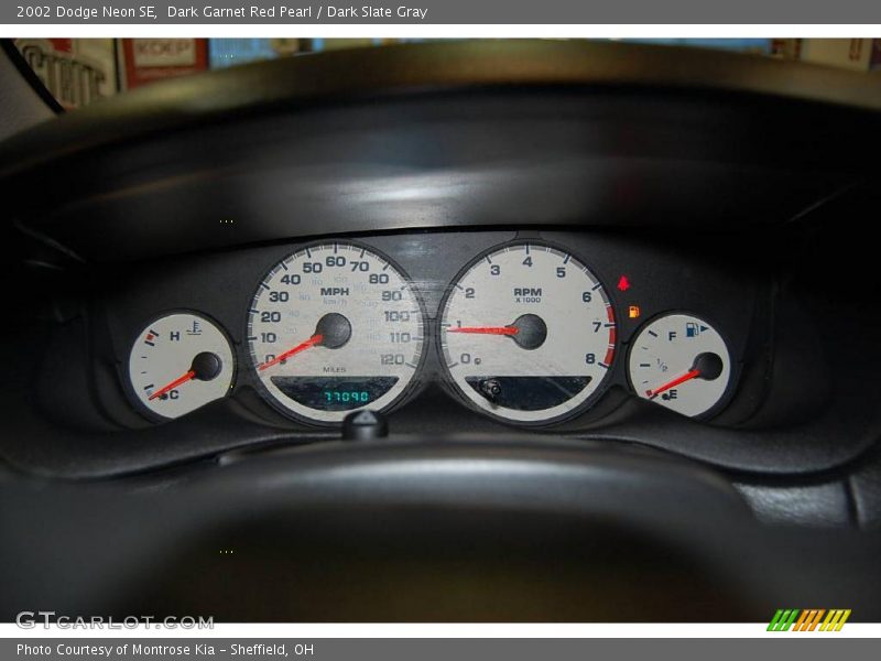 Dark Garnet Red Pearl / Dark Slate Gray 2002 Dodge Neon SE