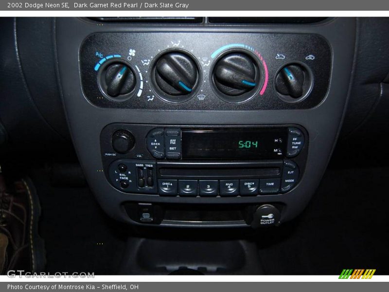 Dark Garnet Red Pearl / Dark Slate Gray 2002 Dodge Neon SE