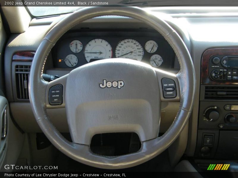 Black / Sandstone 2002 Jeep Grand Cherokee Limited 4x4