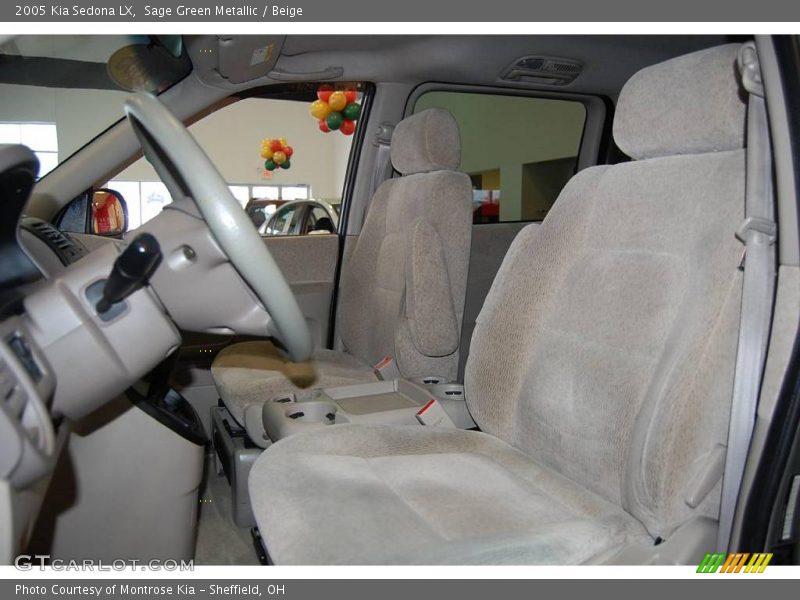 Sage Green Metallic / Beige 2005 Kia Sedona LX