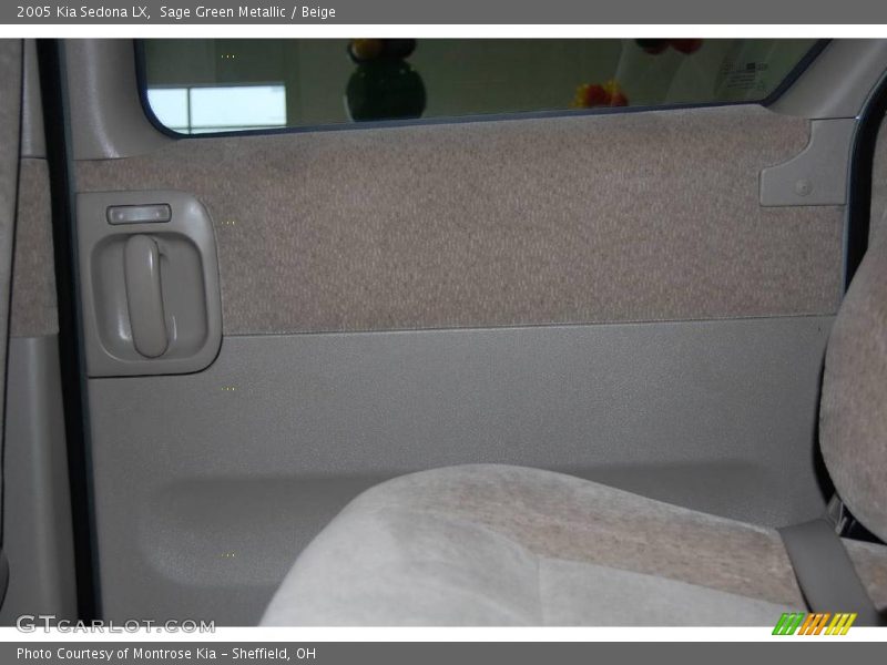 Sage Green Metallic / Beige 2005 Kia Sedona LX