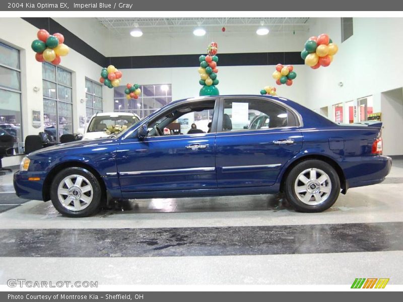 Imperial Blue / Gray 2004 Kia Optima EX