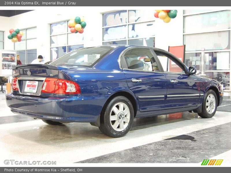 Imperial Blue / Gray 2004 Kia Optima EX