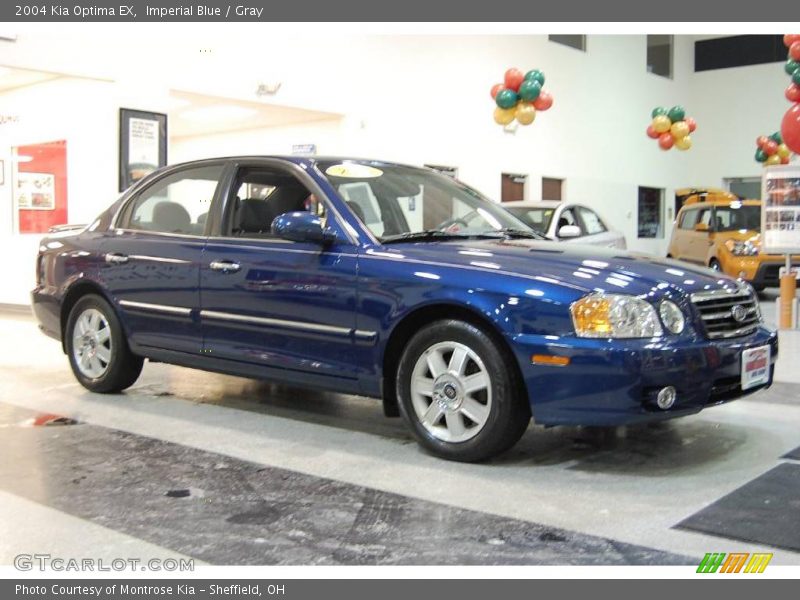 Imperial Blue / Gray 2004 Kia Optima EX