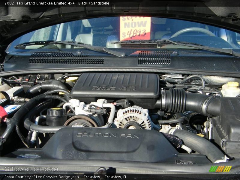Black / Sandstone 2002 Jeep Grand Cherokee Limited 4x4