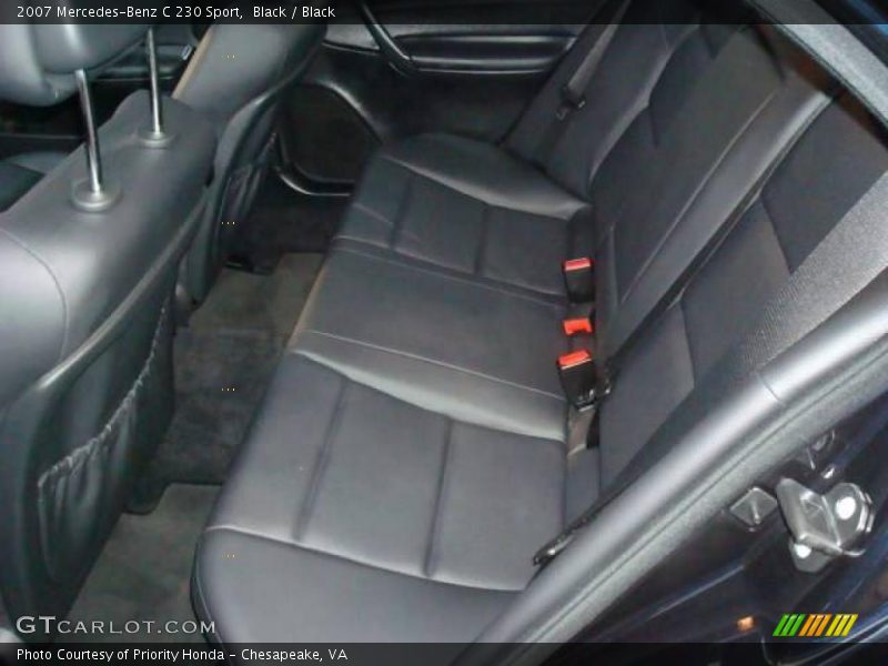 Black / Black 2007 Mercedes-Benz C 230 Sport