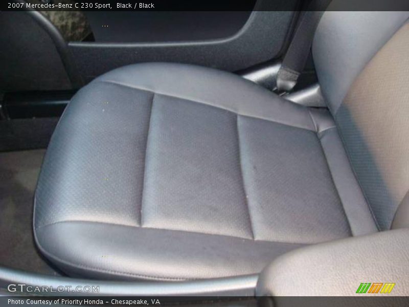 Black / Black 2007 Mercedes-Benz C 230 Sport