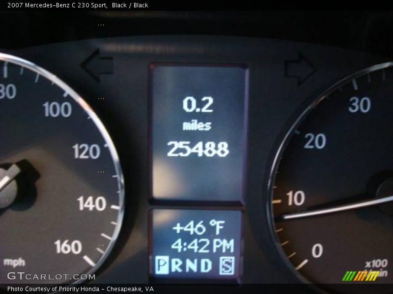 Black / Black 2007 Mercedes-Benz C 230 Sport