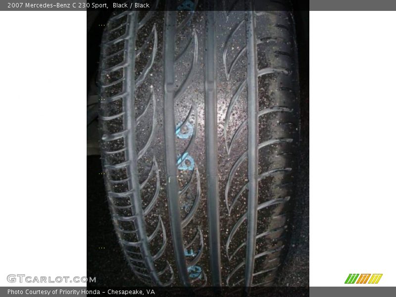 Black / Black 2007 Mercedes-Benz C 230 Sport