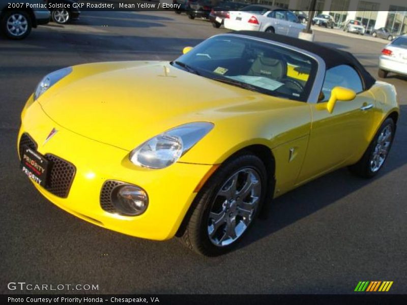 Mean Yellow / Ebony 2007 Pontiac Solstice GXP Roadster