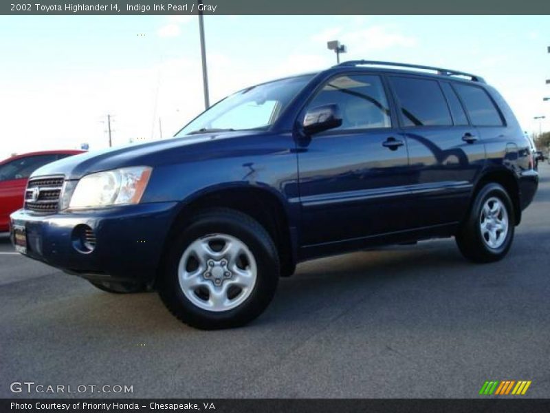 Indigo Ink Pearl / Gray 2002 Toyota Highlander I4