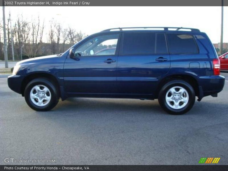 Indigo Ink Pearl / Gray 2002 Toyota Highlander I4