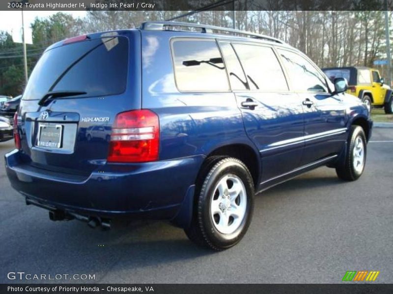 Indigo Ink Pearl / Gray 2002 Toyota Highlander I4
