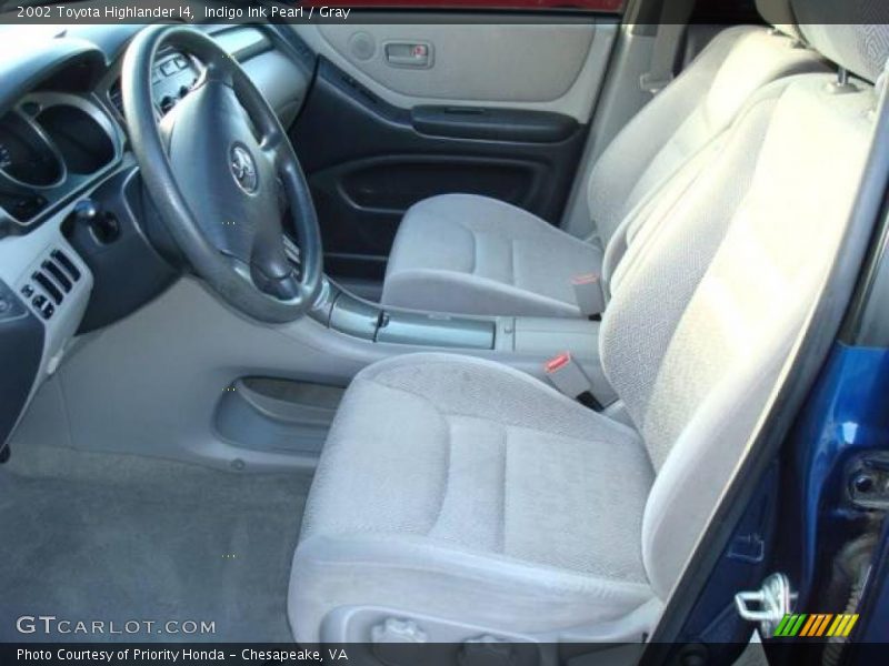 Indigo Ink Pearl / Gray 2002 Toyota Highlander I4