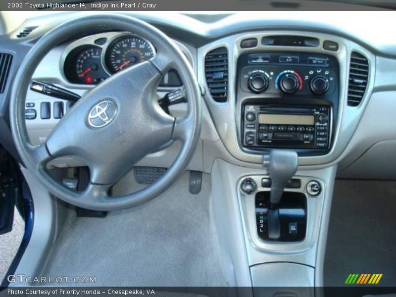 Indigo Ink Pearl / Gray 2002 Toyota Highlander I4
