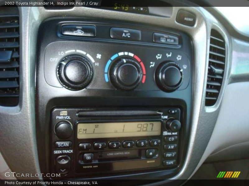 Indigo Ink Pearl / Gray 2002 Toyota Highlander I4