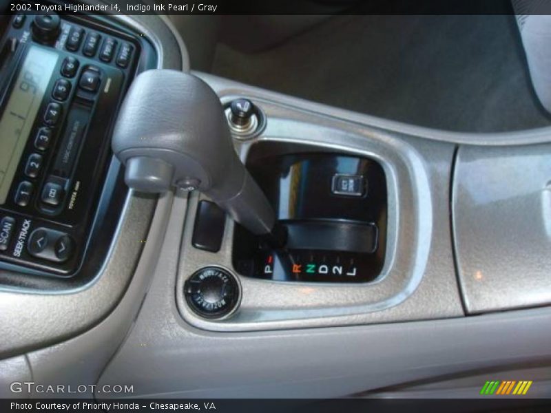 Indigo Ink Pearl / Gray 2002 Toyota Highlander I4