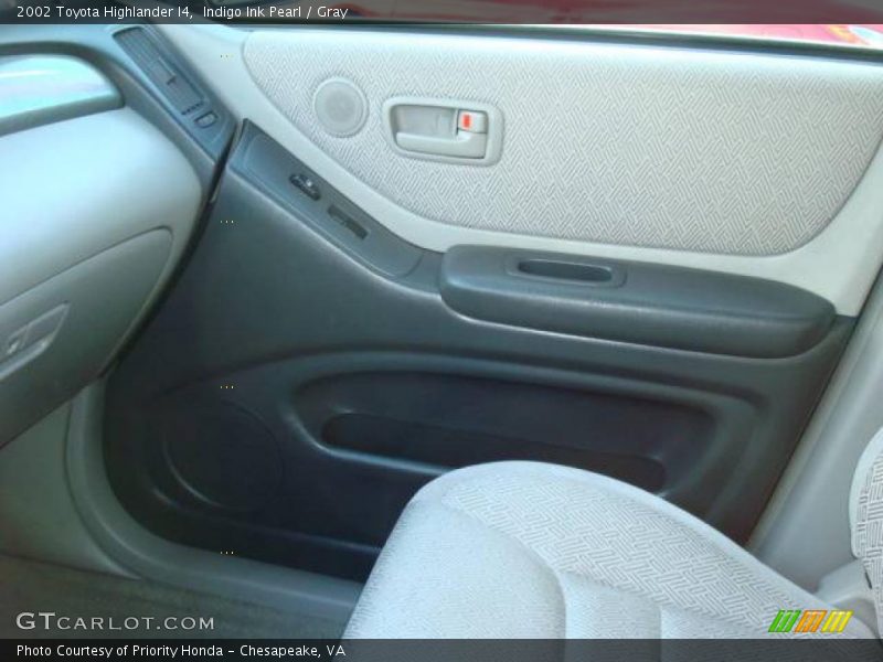 Indigo Ink Pearl / Gray 2002 Toyota Highlander I4