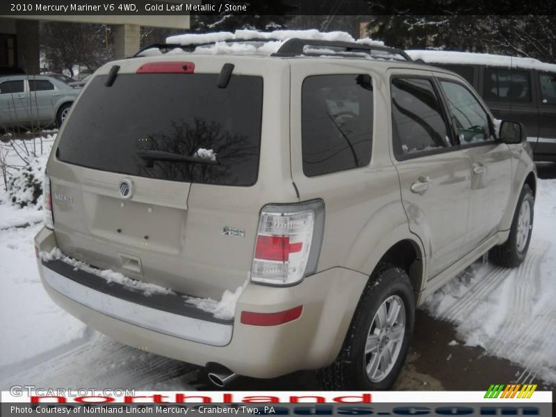 Gold Leaf Metallic / Stone 2010 Mercury Mariner V6 4WD