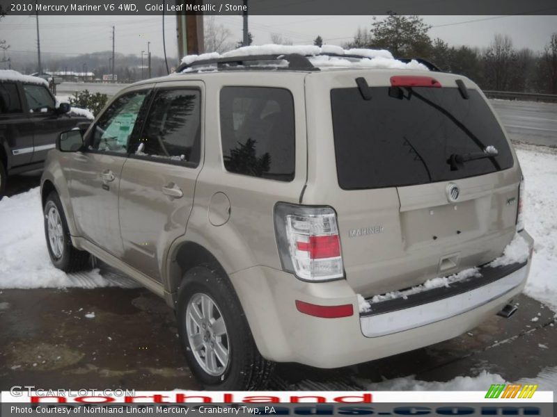 Gold Leaf Metallic / Stone 2010 Mercury Mariner V6 4WD