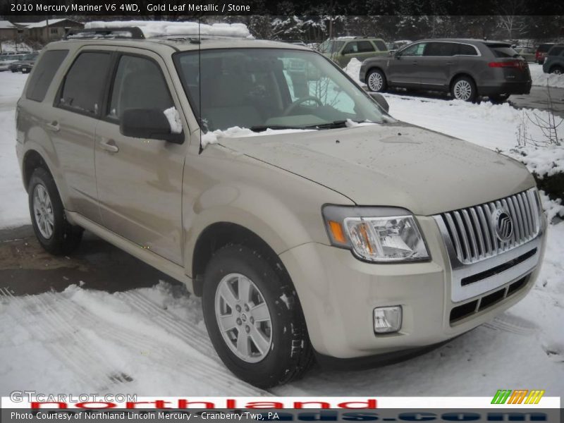 Gold Leaf Metallic / Stone 2010 Mercury Mariner V6 4WD