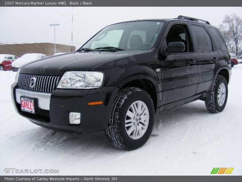 Black / Black 2007 Mercury Mariner Luxury 4WD