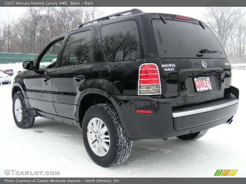 Black / Black 2007 Mercury Mariner Luxury 4WD