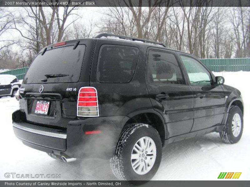 Black / Black 2007 Mercury Mariner Luxury 4WD