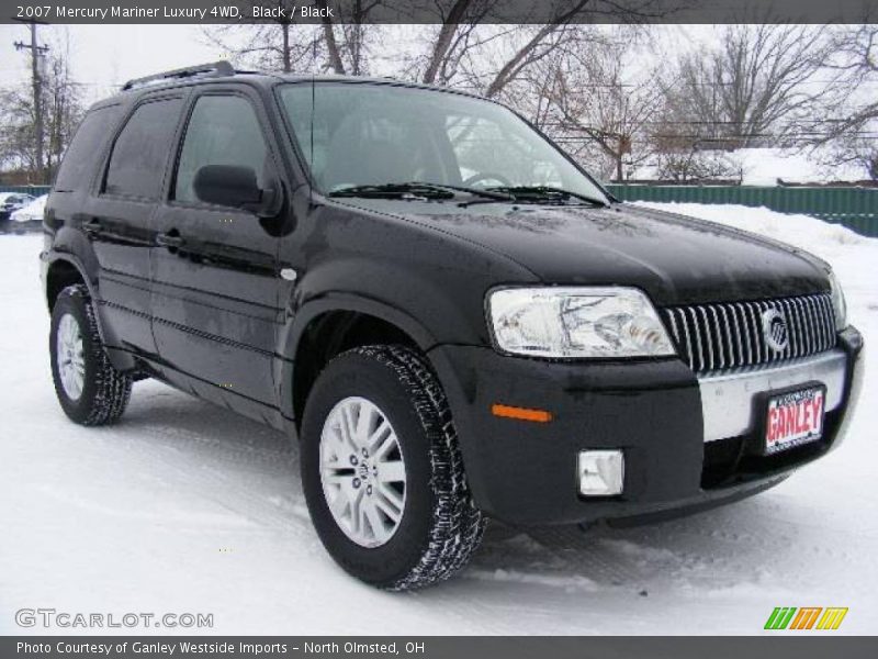 Black / Black 2007 Mercury Mariner Luxury 4WD