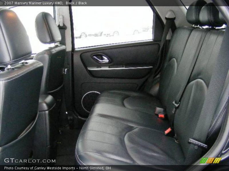 Black / Black 2007 Mercury Mariner Luxury 4WD