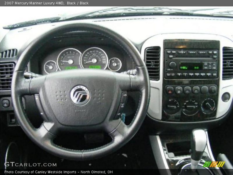 Black / Black 2007 Mercury Mariner Luxury 4WD