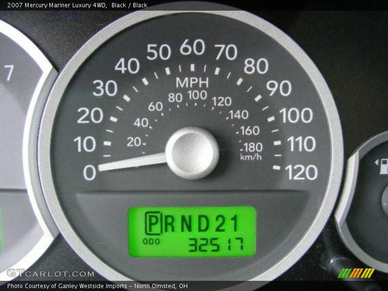Black / Black 2007 Mercury Mariner Luxury 4WD