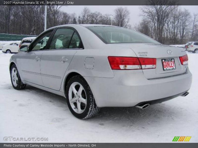 Bright Silver / Gray 2007 Hyundai Sonata SE V6
