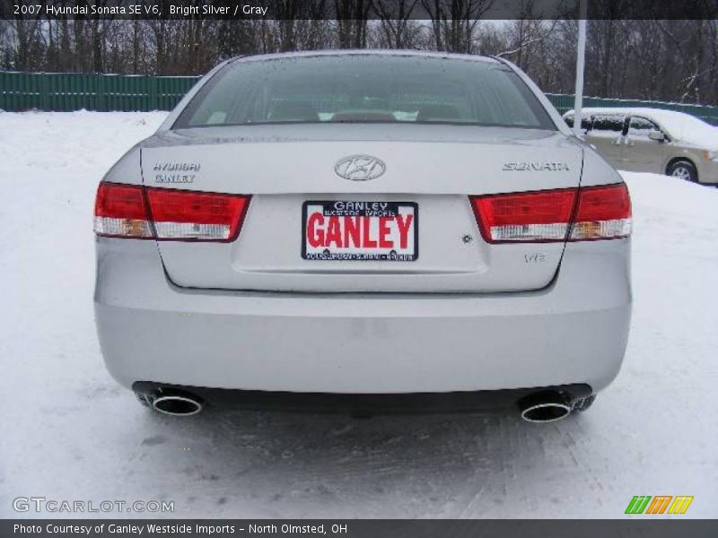 Bright Silver / Gray 2007 Hyundai Sonata SE V6