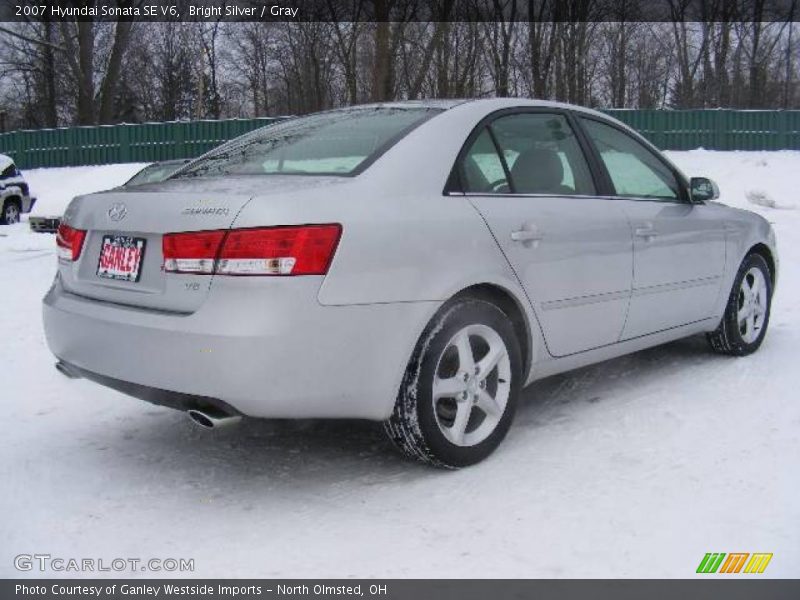 Bright Silver / Gray 2007 Hyundai Sonata SE V6