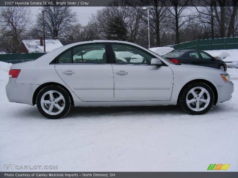 Bright Silver / Gray 2007 Hyundai Sonata SE V6