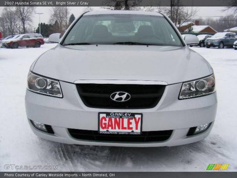 Bright Silver / Gray 2007 Hyundai Sonata SE V6