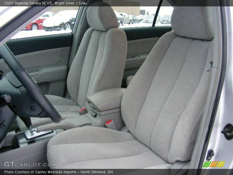 Bright Silver / Gray 2007 Hyundai Sonata SE V6