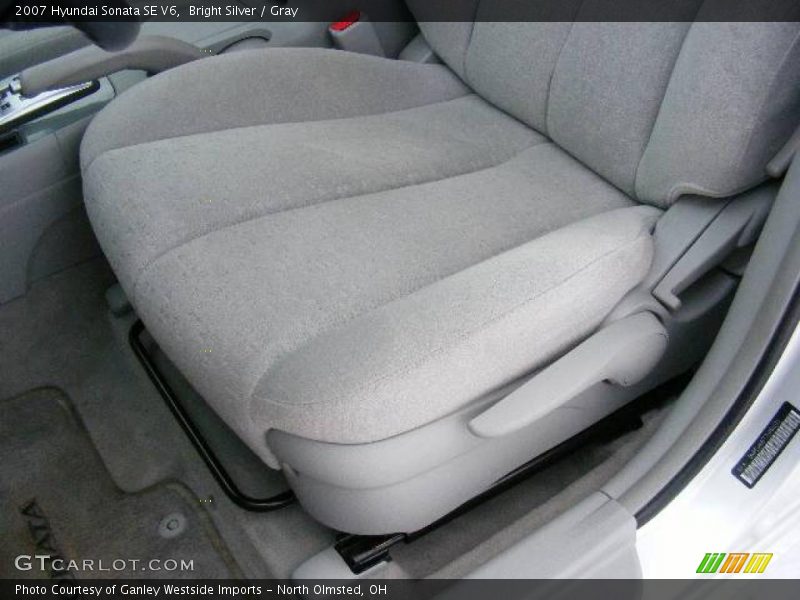 Bright Silver / Gray 2007 Hyundai Sonata SE V6