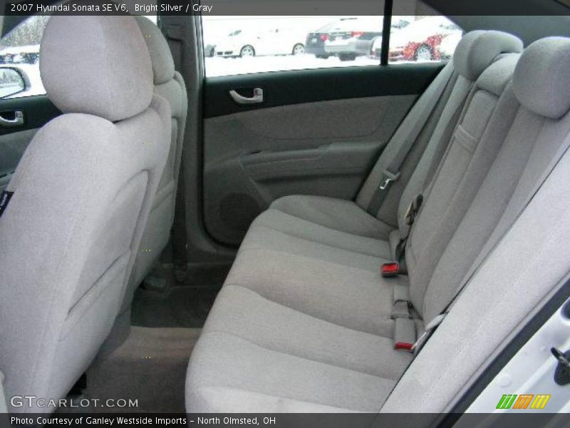 Bright Silver / Gray 2007 Hyundai Sonata SE V6