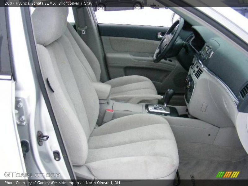 Bright Silver / Gray 2007 Hyundai Sonata SE V6