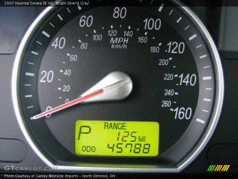 Bright Silver / Gray 2007 Hyundai Sonata SE V6