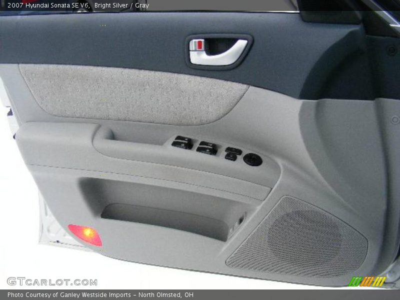 Bright Silver / Gray 2007 Hyundai Sonata SE V6