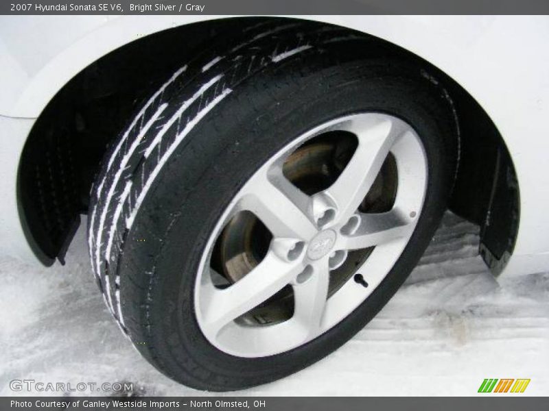 Bright Silver / Gray 2007 Hyundai Sonata SE V6