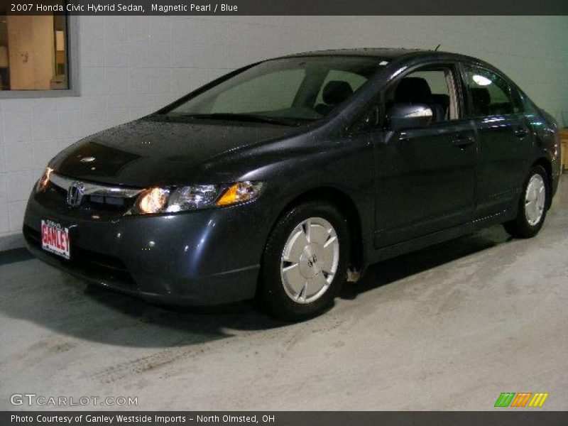 Magnetic Pearl / Blue 2007 Honda Civic Hybrid Sedan