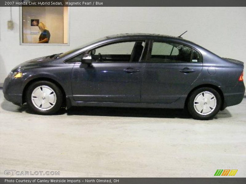 Magnetic Pearl / Blue 2007 Honda Civic Hybrid Sedan