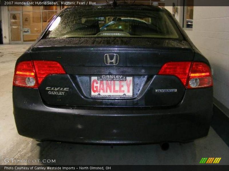Magnetic Pearl / Blue 2007 Honda Civic Hybrid Sedan