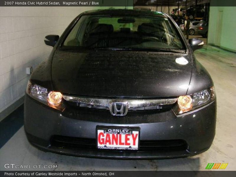 Magnetic Pearl / Blue 2007 Honda Civic Hybrid Sedan