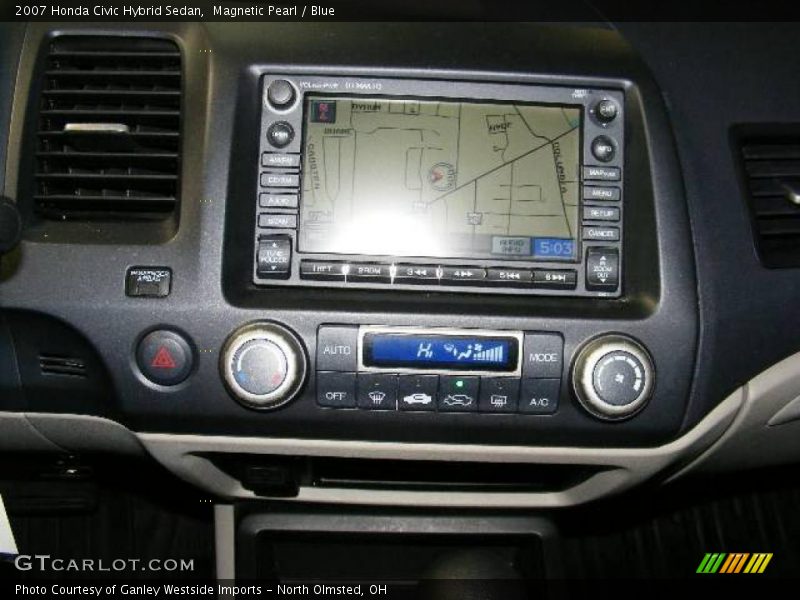 Magnetic Pearl / Blue 2007 Honda Civic Hybrid Sedan