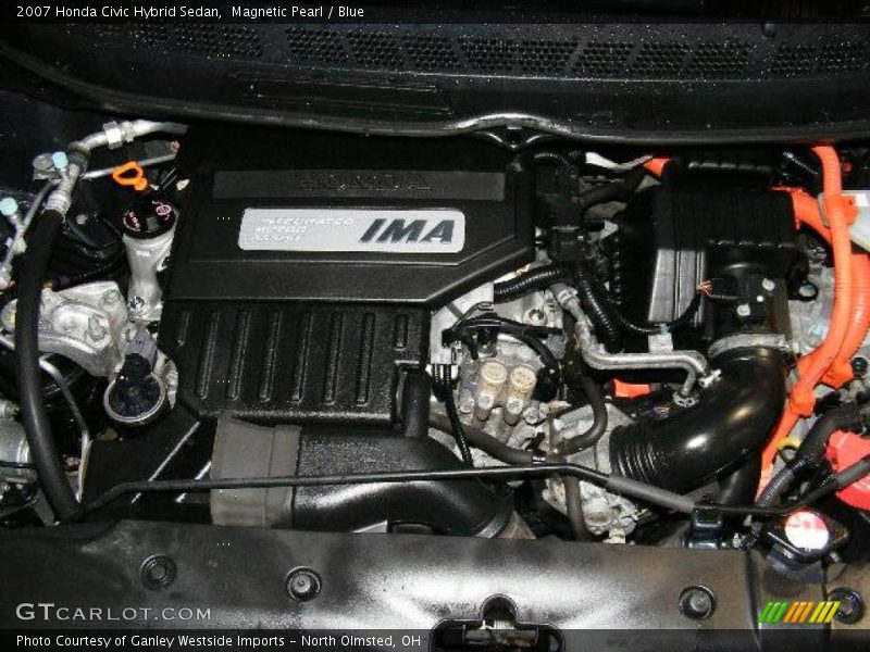 Magnetic Pearl / Blue 2007 Honda Civic Hybrid Sedan